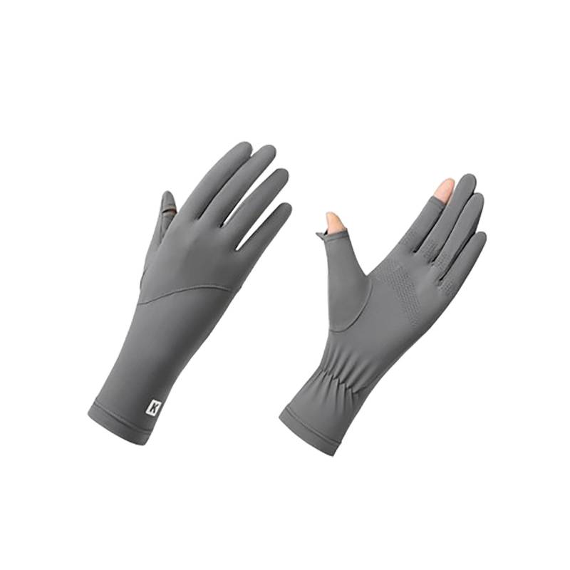 Coole, atmungsaktive und rutschfeste, ultradünne, leichte, atmungsaktive, schnell trocknende Handschuhe Neon Stulpen (Dark Gray, One Size) von NerYuo