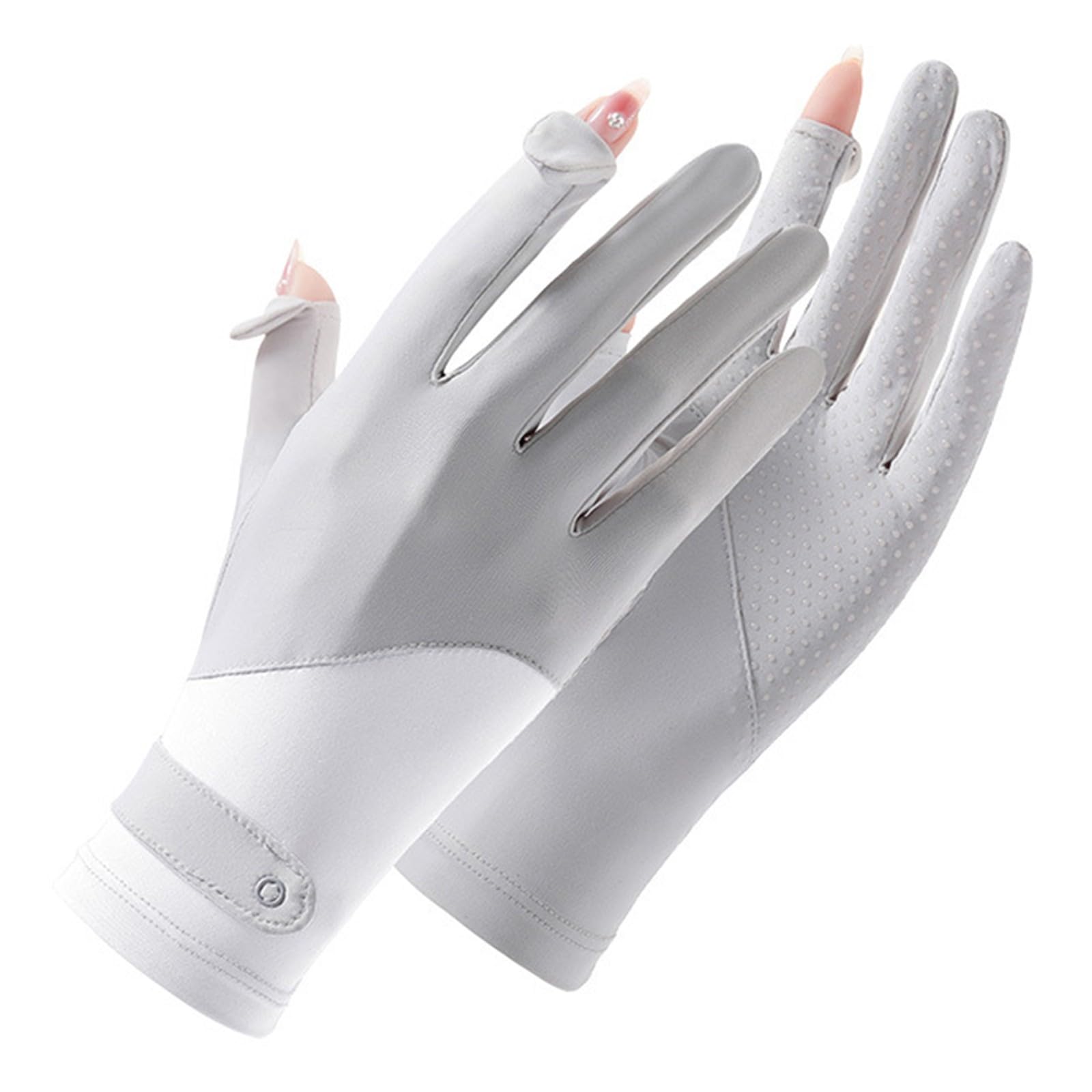 NerYuo Coole, atmungsaktive und rutschfeste, ultradünne, leichte, atmungsaktive, schnell trocknende Handschuhe Grüne Handschuhe (Light Gray, One Size) von NerYuo