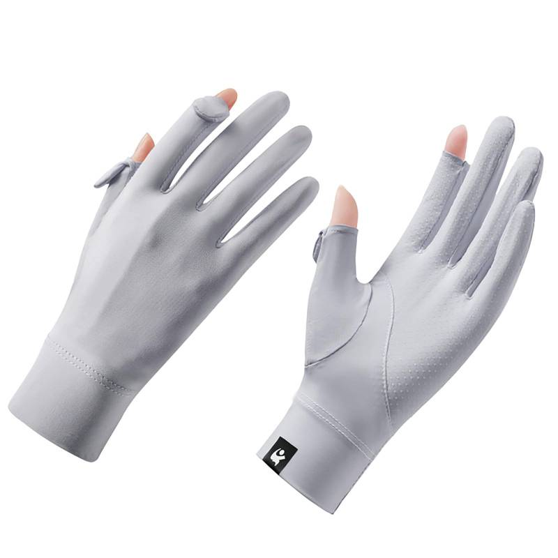 NerYuo Coole, atmungsaktive und rutschfeste, ultradünne, leichte, atmungsaktive, schnell trocknende Handschuhe Latexhandschuhe Lang (Grey, One Size) von NerYuo