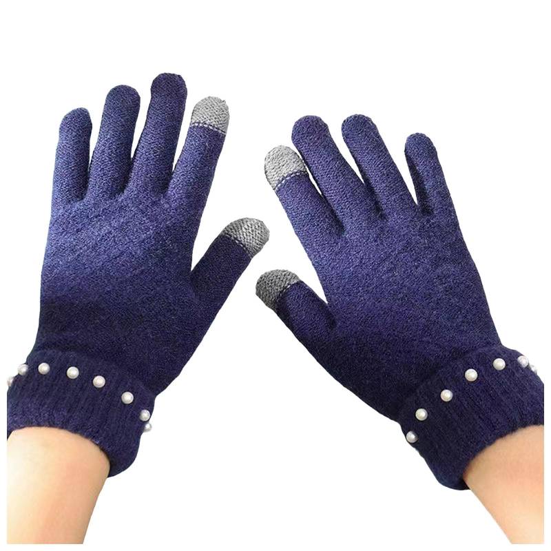 Rutschfeste Handschuhe für den Winter sowie warme Reithandschuhe aus Samt für Herren und Damen Teufel Kostüm Zubehör (Navy, One Size) von NerYuo