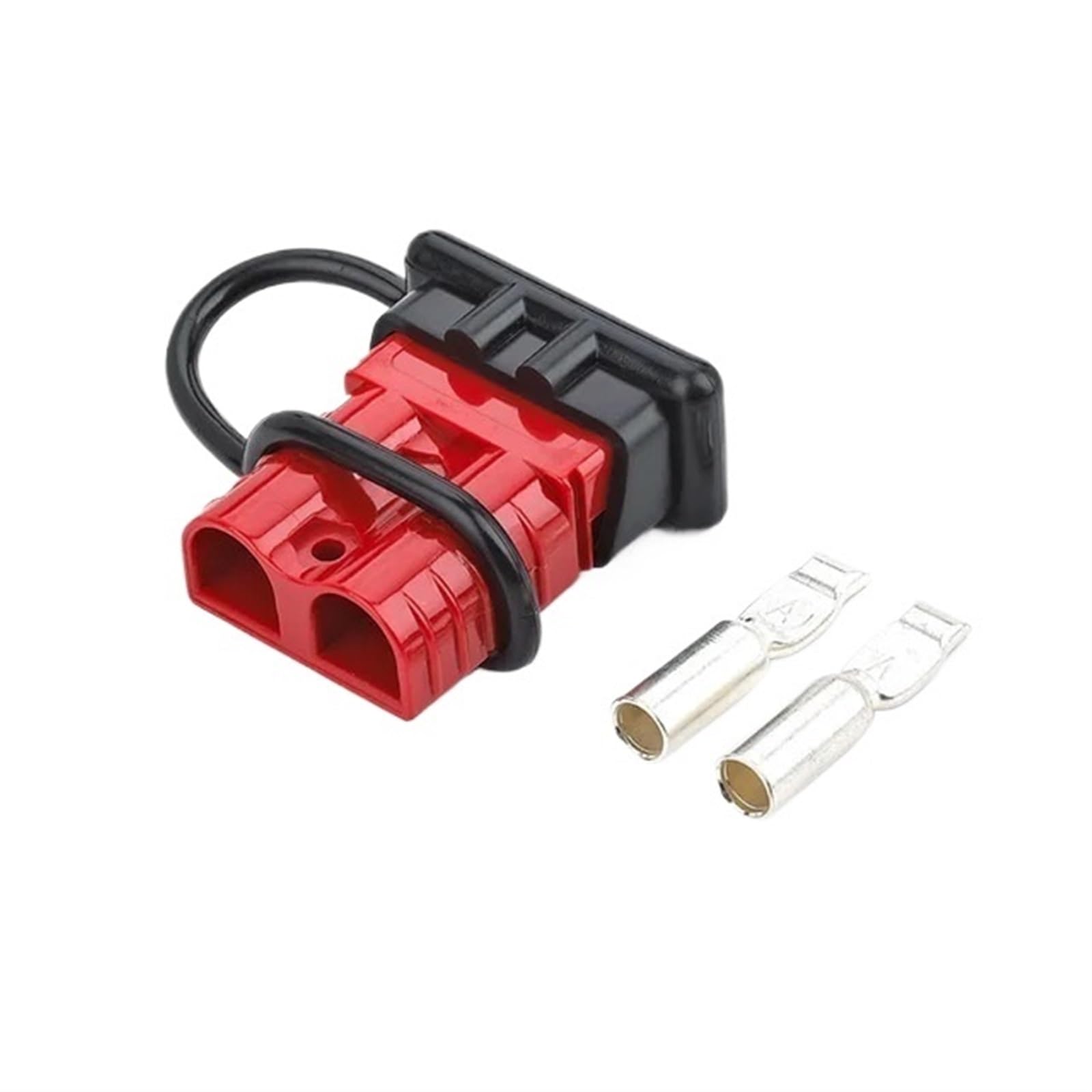 Nersuwy [Replacement] 600 V 50 A Batterie-Schnellverbinder mit Anti-Staub-Kappenabdeckung for Anderson-Steckersätze for Anhänger, Boot, Wohnwagen (Red) von Nersuwy