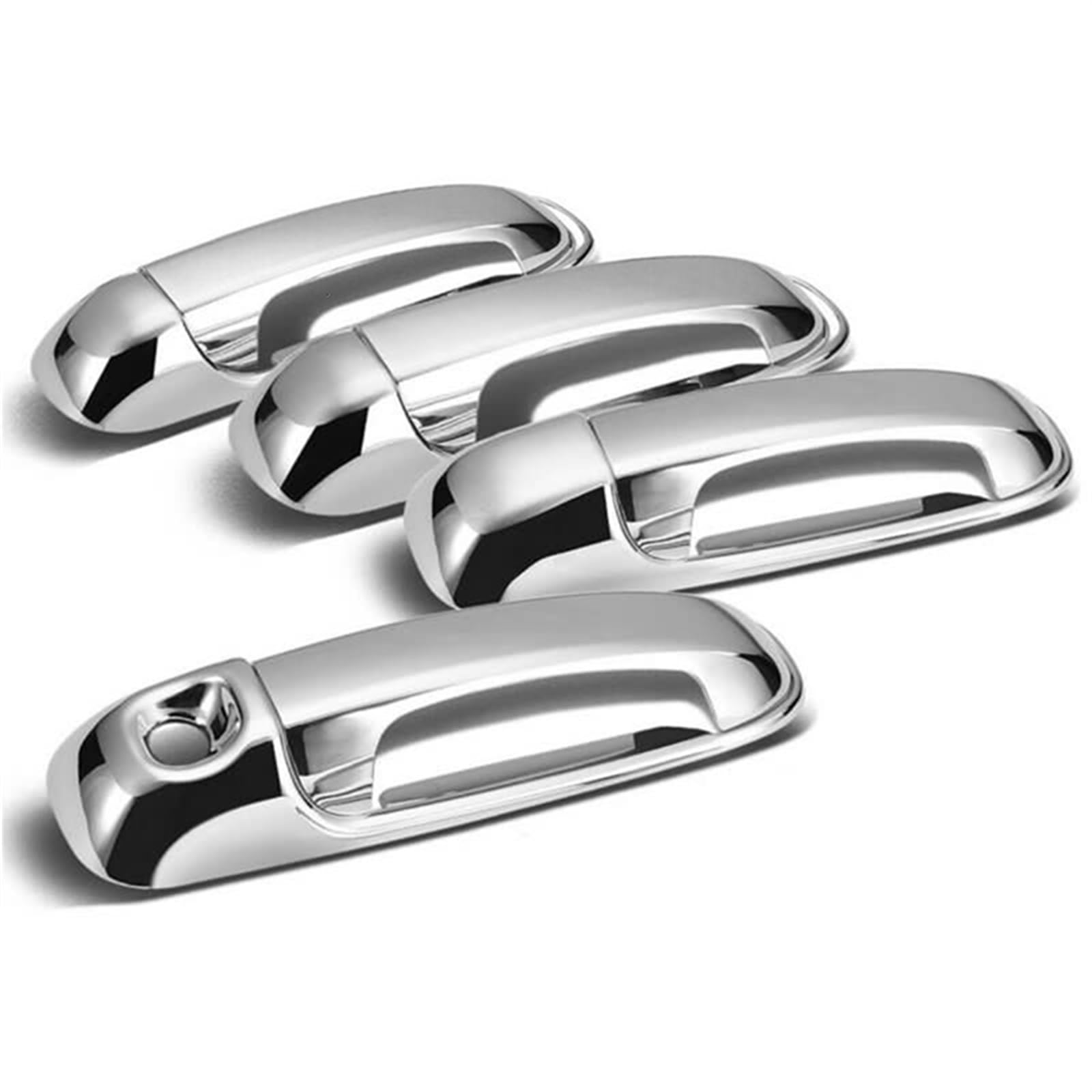 Nersuwy [Replacement] 8 Stücke Auto Außentürgriffe 4 Türgriffabdeckungen for Dodge Ram 1500 2500 3500 4500 5500 2002–2008 (Chrome Plated) von Nersuwy