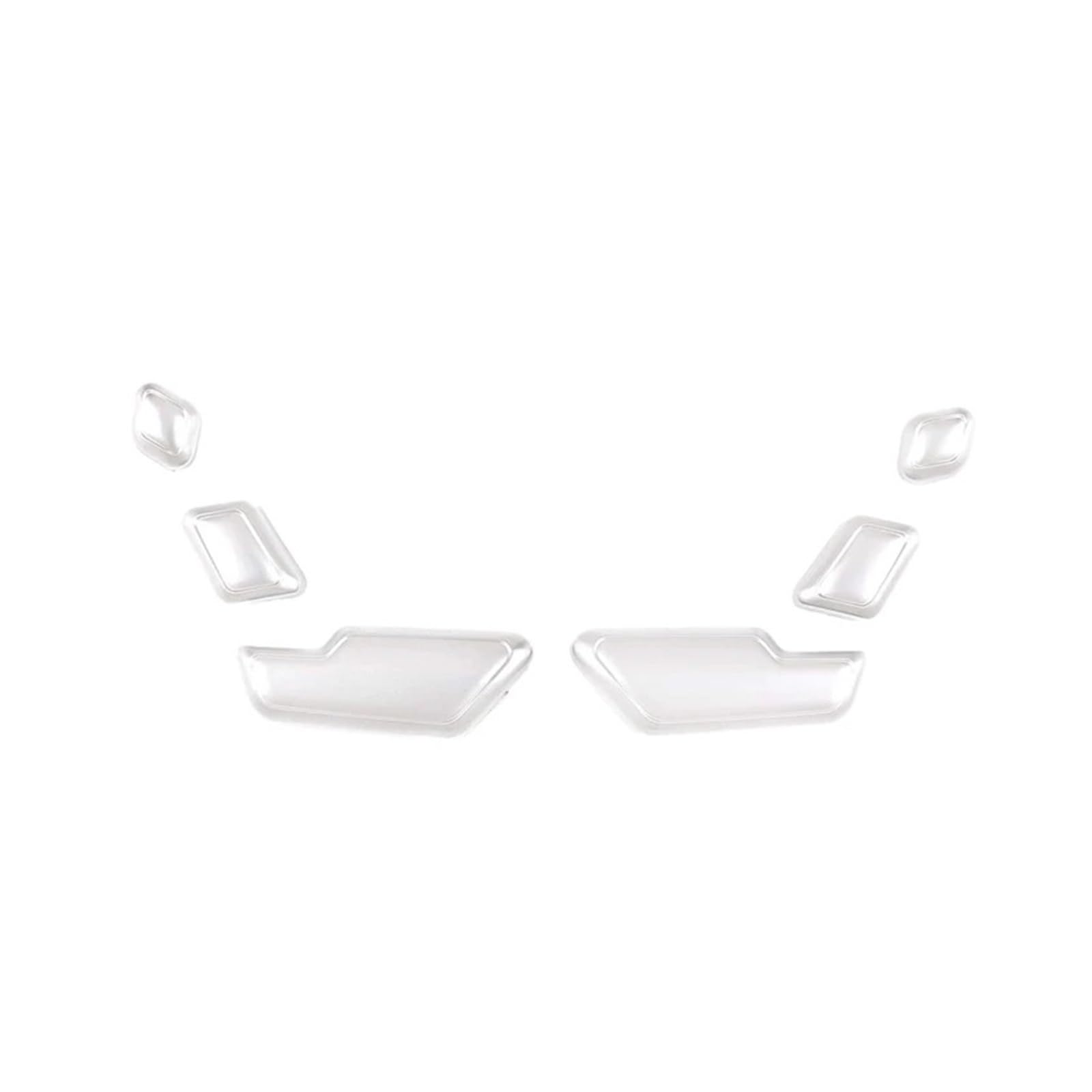 Nersuwy [Replacement] for Mercedes for Benz CE GL GLA CLS ML Klasse W166 W212 W218 X166 Silber Chrom Sitz Einstellen Taste Schalter Abdeckung Trim von Nersuwy