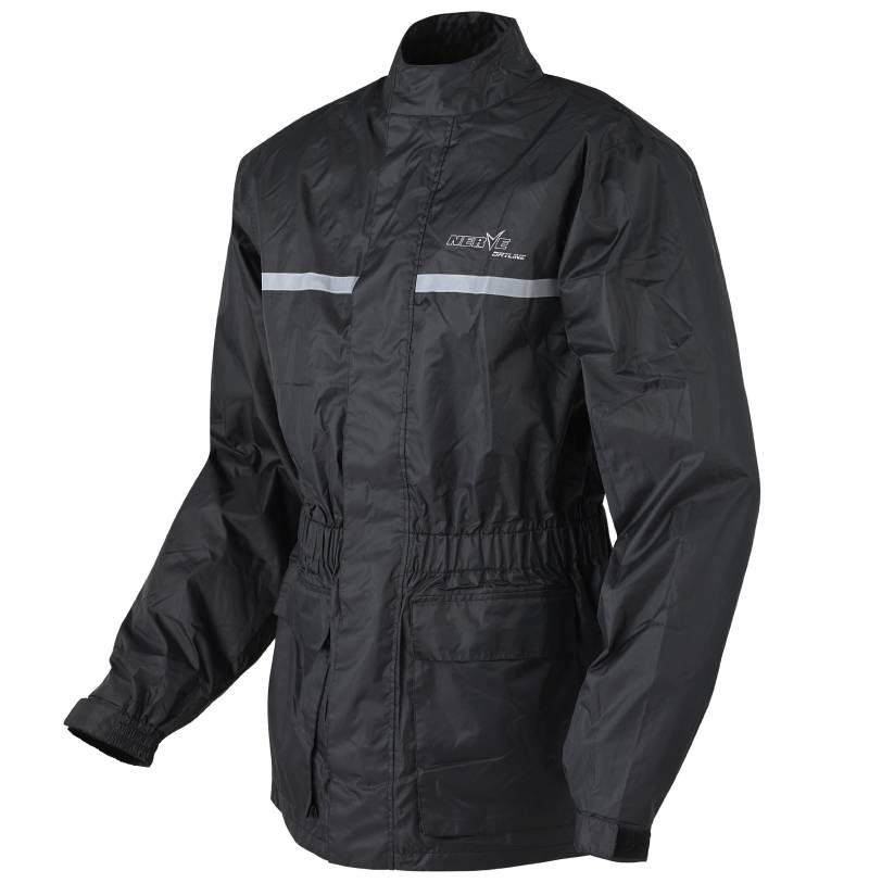 Nerve Heavy Rain Regenjacke, Schwarz, XXXL von Nerve