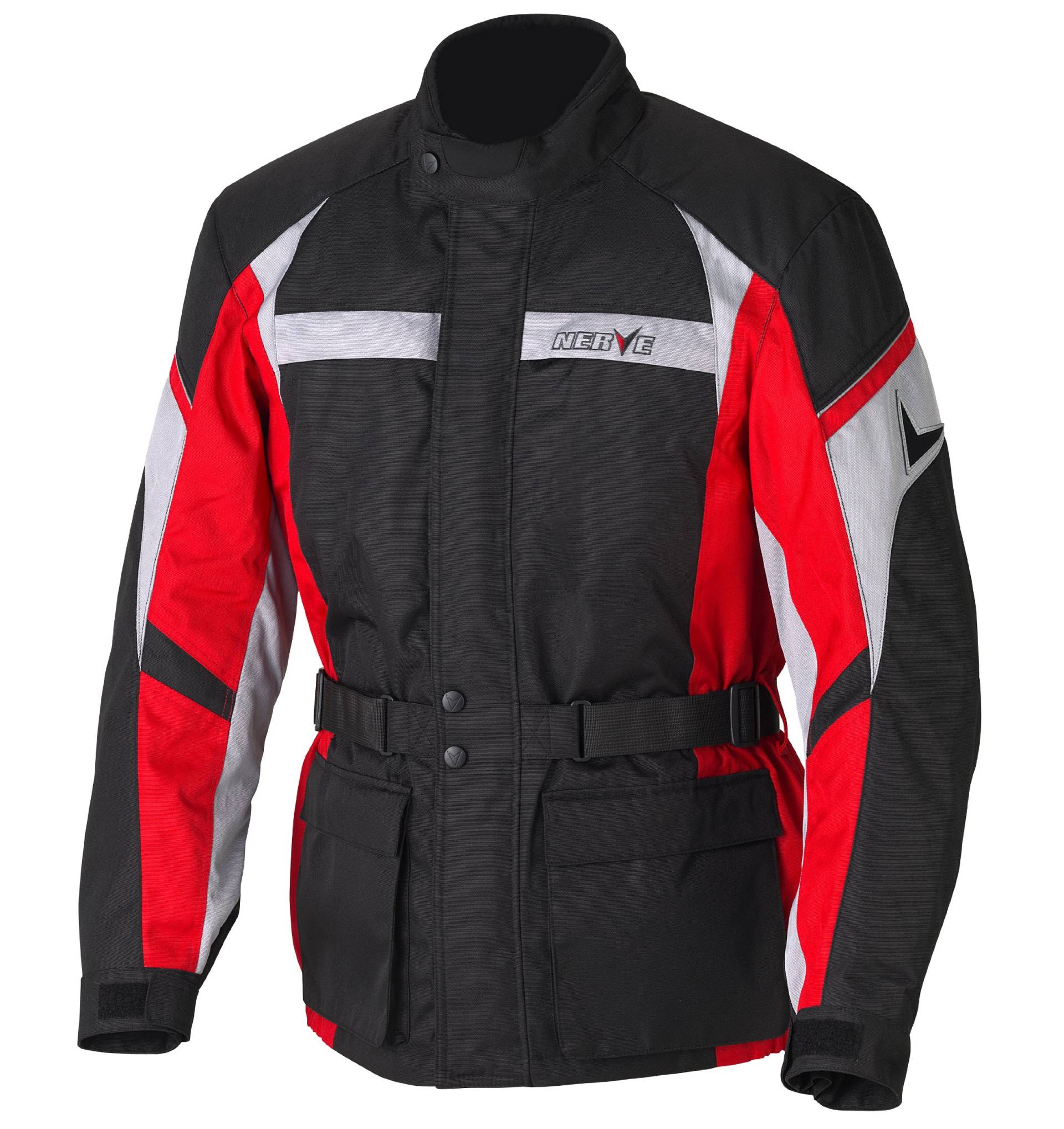 Nerve Smart Jacke, Schwarz/Rot, XXL von Nerve