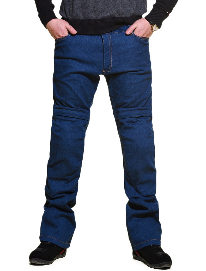 Nerve Ata Herren Motorrad Jeans Hose, Blau, M von Nerve