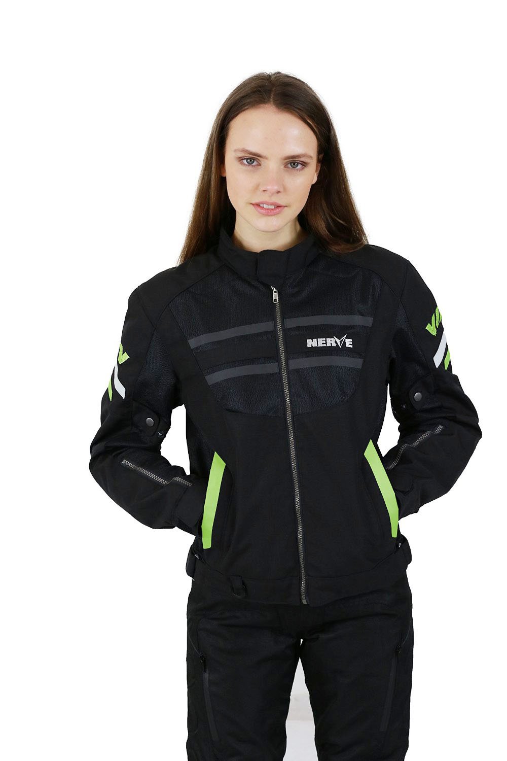 Nerve Cool Slight Jacke, Schwarz/Grün, XXXL von Nerve