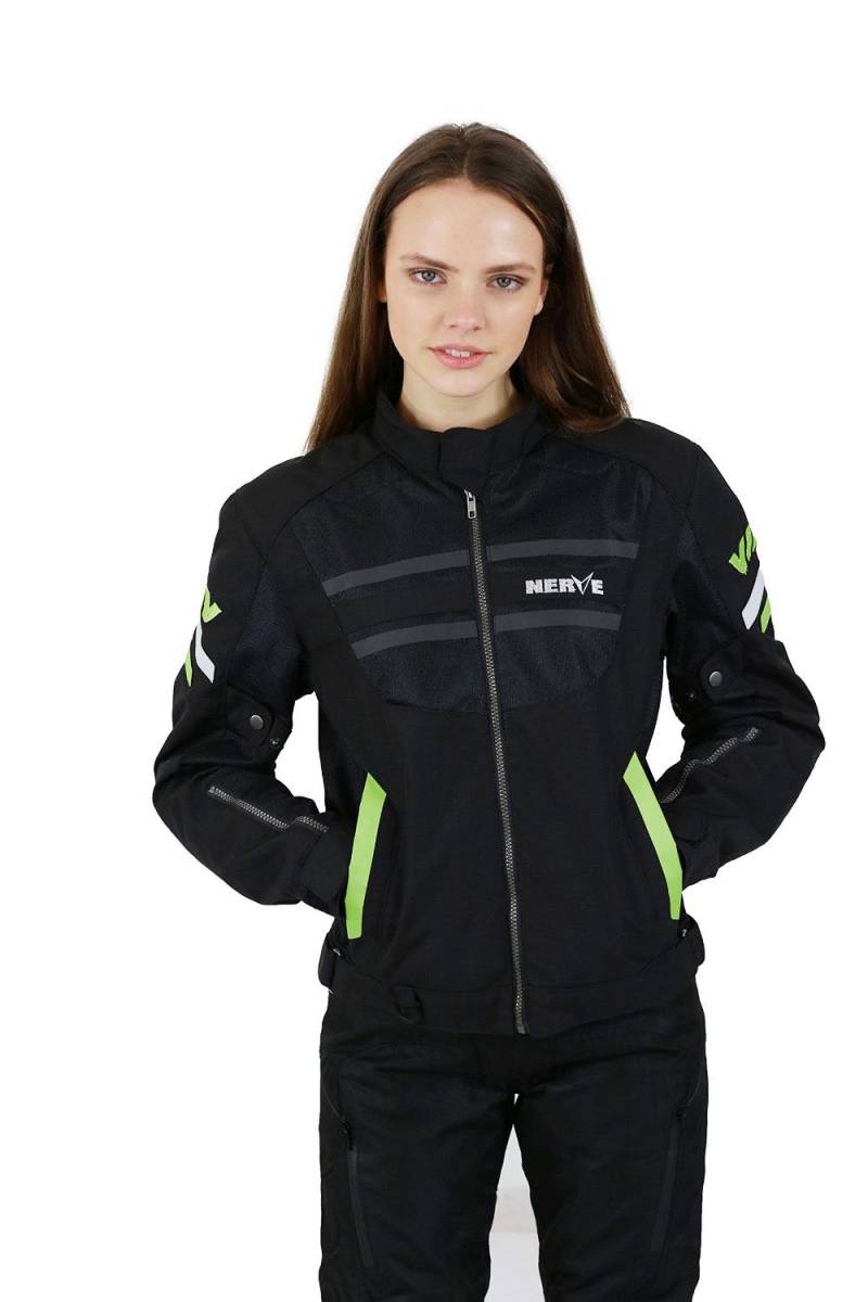 Nerve Cool Slight Jacke, Schwarz/Grün, XXXL von Nerve