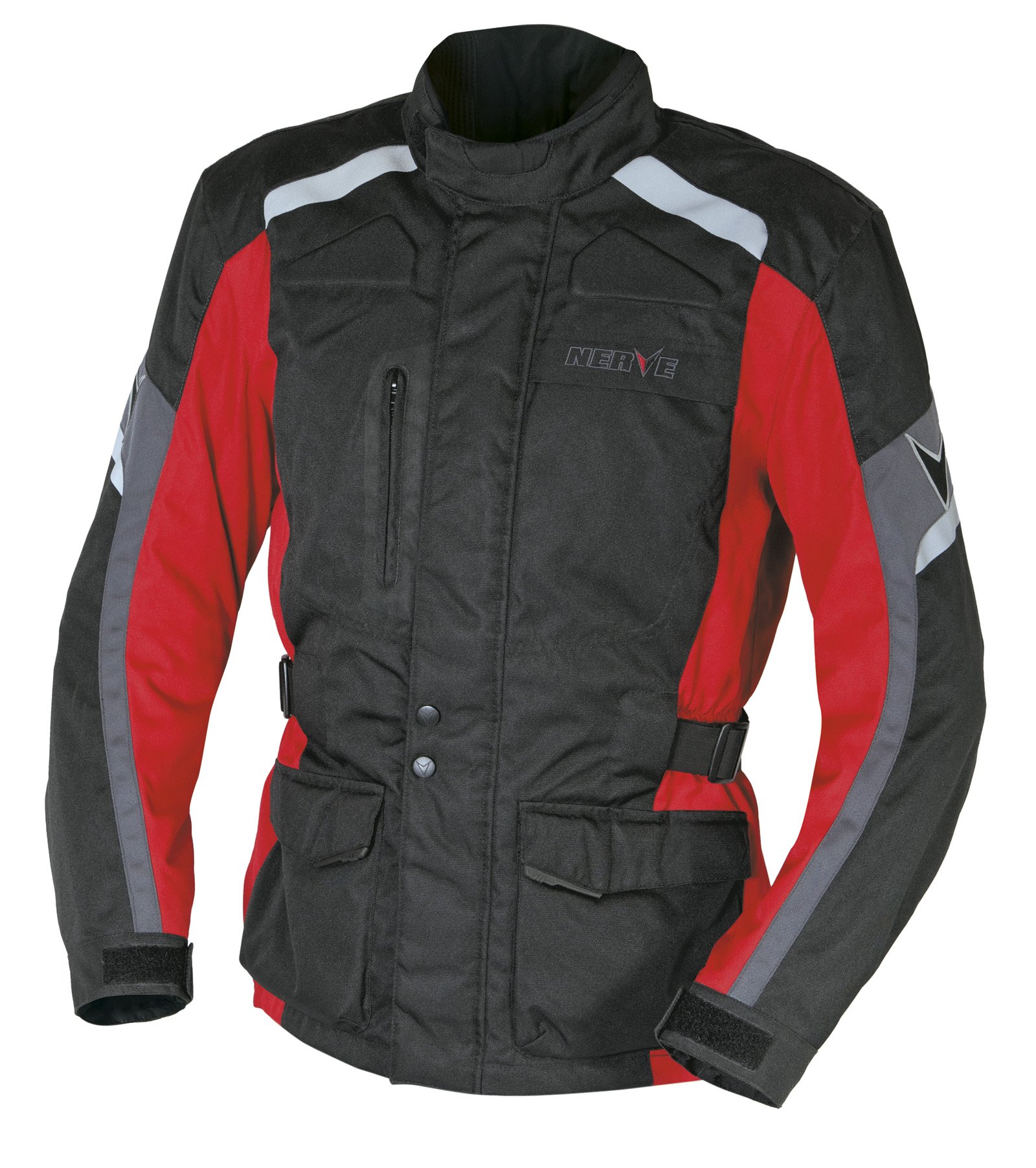 Nerve EXT Jacke, Schwarz/Rot, L von Nerve