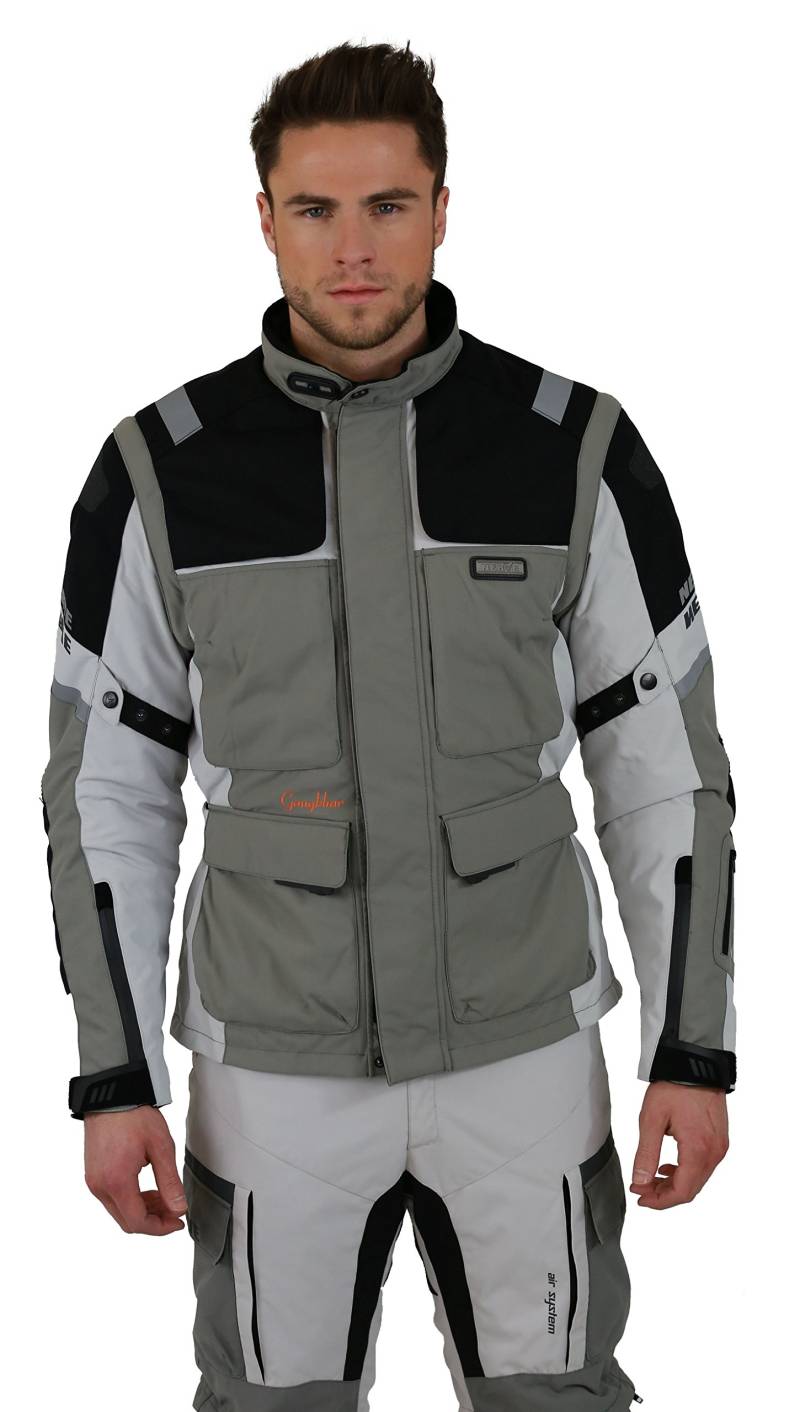 Nerve G-Drive Tourenjacke, Grau Hell/Weiß, 3XL von Nerve