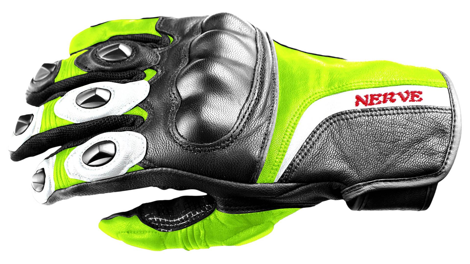 Nerve KQ11 Touring Handschuhe, Schwarz/Neongrün, 11 von Nerve