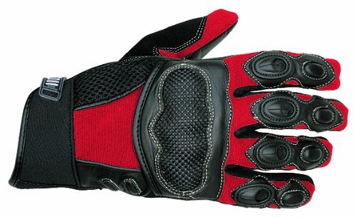 Nerve Race Handschuhe, Schwarz/Rot, XS von Nerve