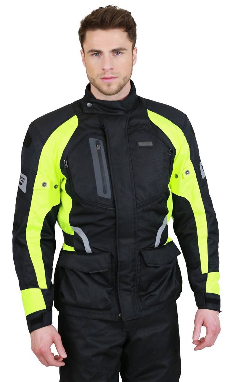 Nerve Spark Jacke, Schwarz/Neon/Gelb, L von Nerve