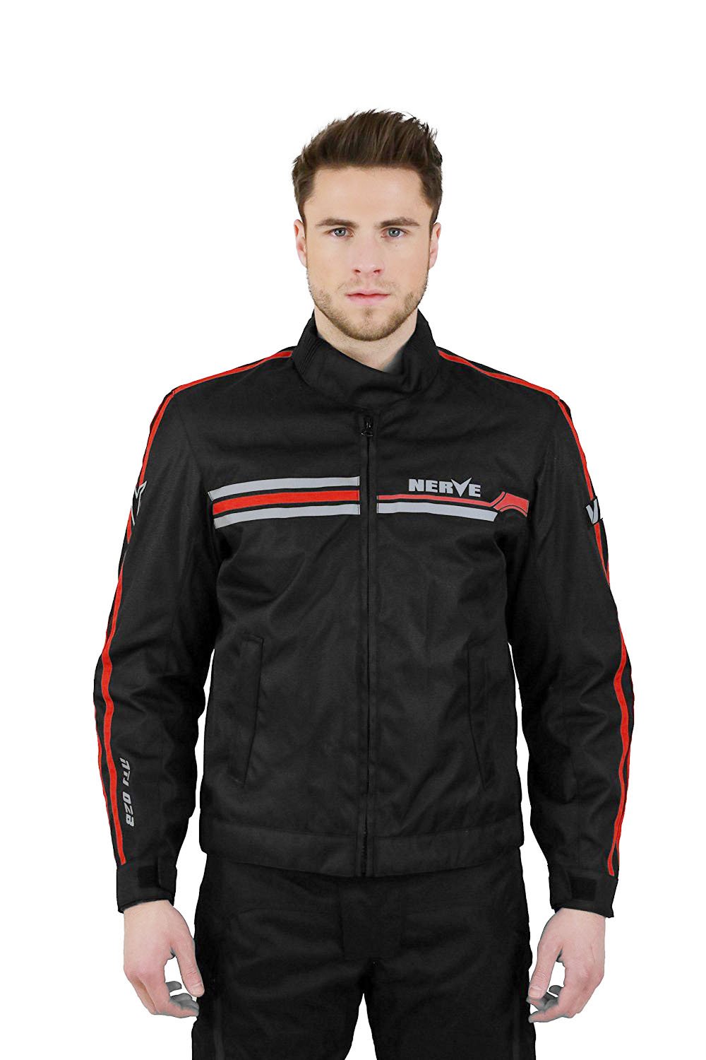 Nerve Swift Jacke, Schwarz/Rot, XL von Nerve