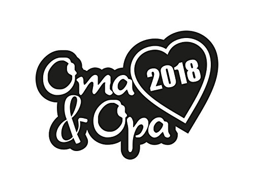 Plott Aufkleber Oma & Opa 2018 Sticker Familie Autoaufkleber Tuning Decal von NetSpares