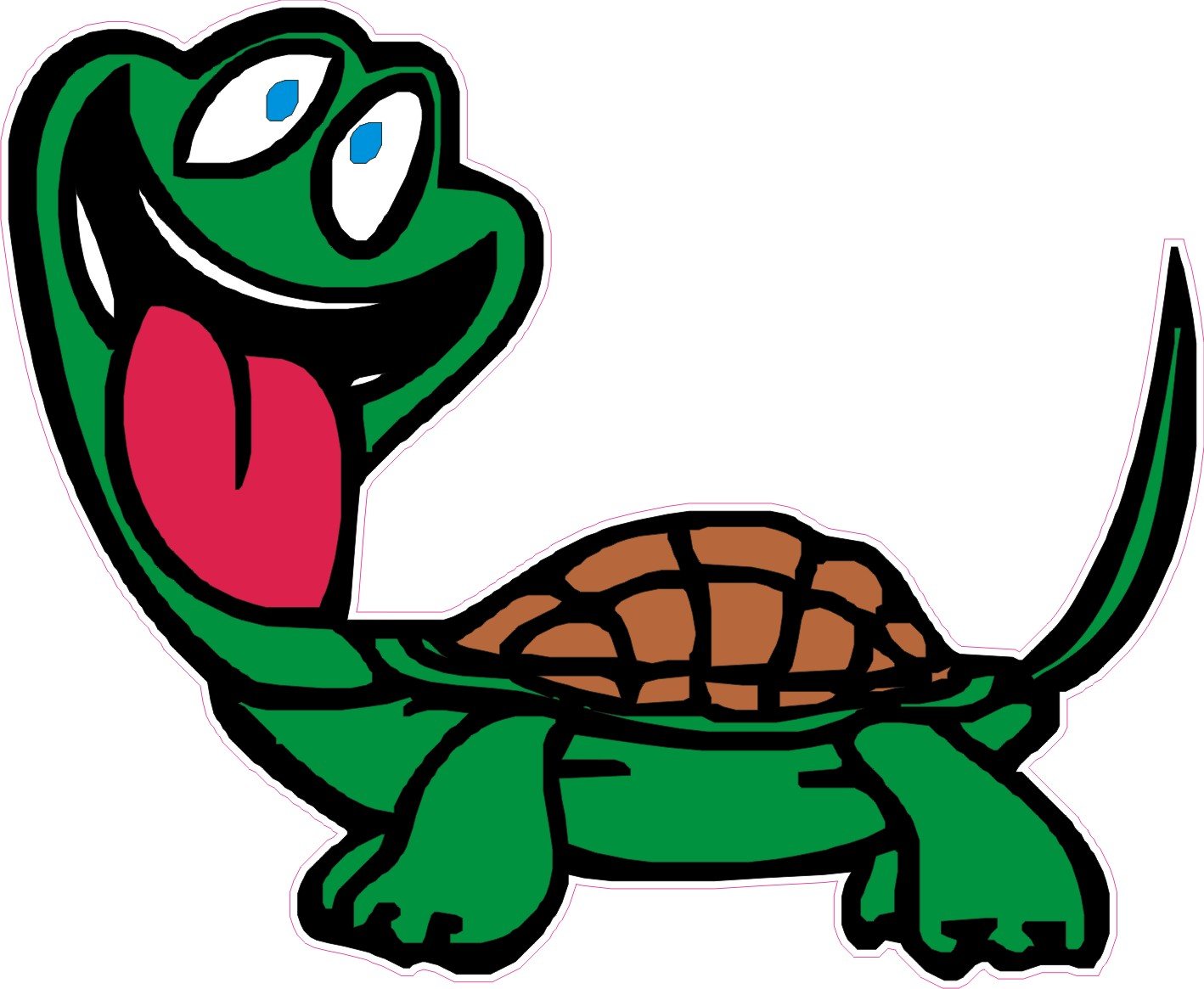 1 x Aufkleber Crazy Turtle Schildkröte Verrückt Funny Fun Gag Sticker Comic OEM von NetSpares