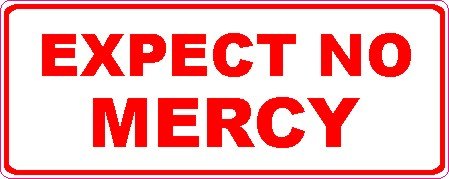 NetSpares 1 x Aufkleber Expect No Mercy Sticker Autoaufkleber Tuning Static Stance Fun Gag von NetSpares