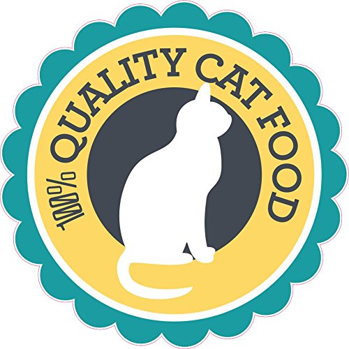 NetSpares 1 x Aufkleber 100% Quality Cat Food Katze Katzenfutter Futter Sticker Fun Gag von NetSpares