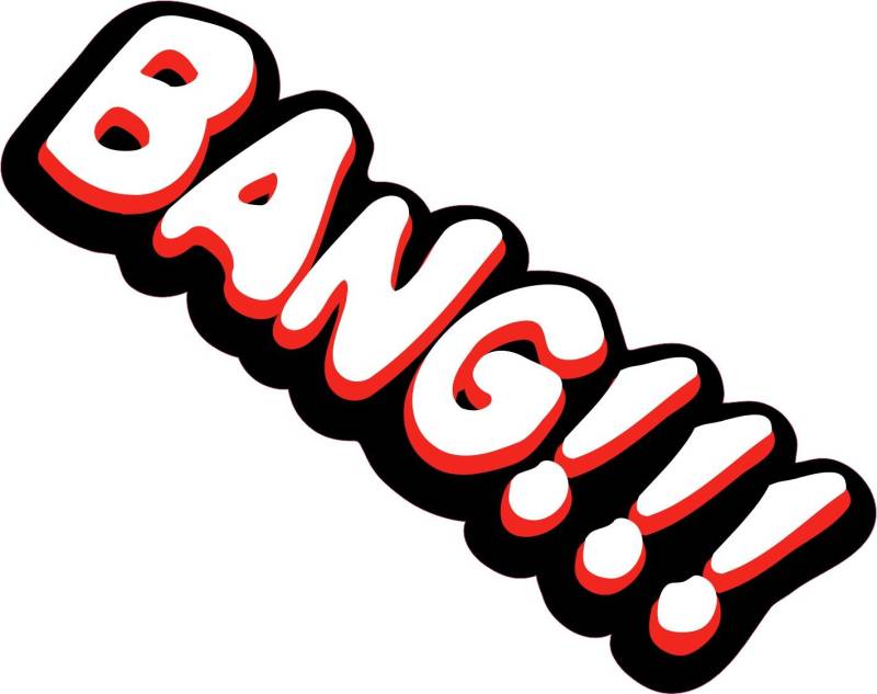 NetSpares 1 x Aufkleber Bang!!! Bang Boom Pang Spruch Comic Sticker Tuning Decal Fun Gag von NetSpares