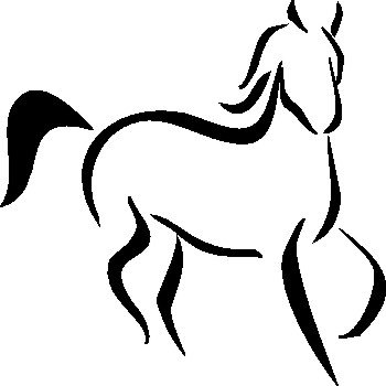 NetSpares Plott Aufkleber Pferd Stute Gaul Pony Sticker Tuning Fantasy Autoaufkleber von NetSpares