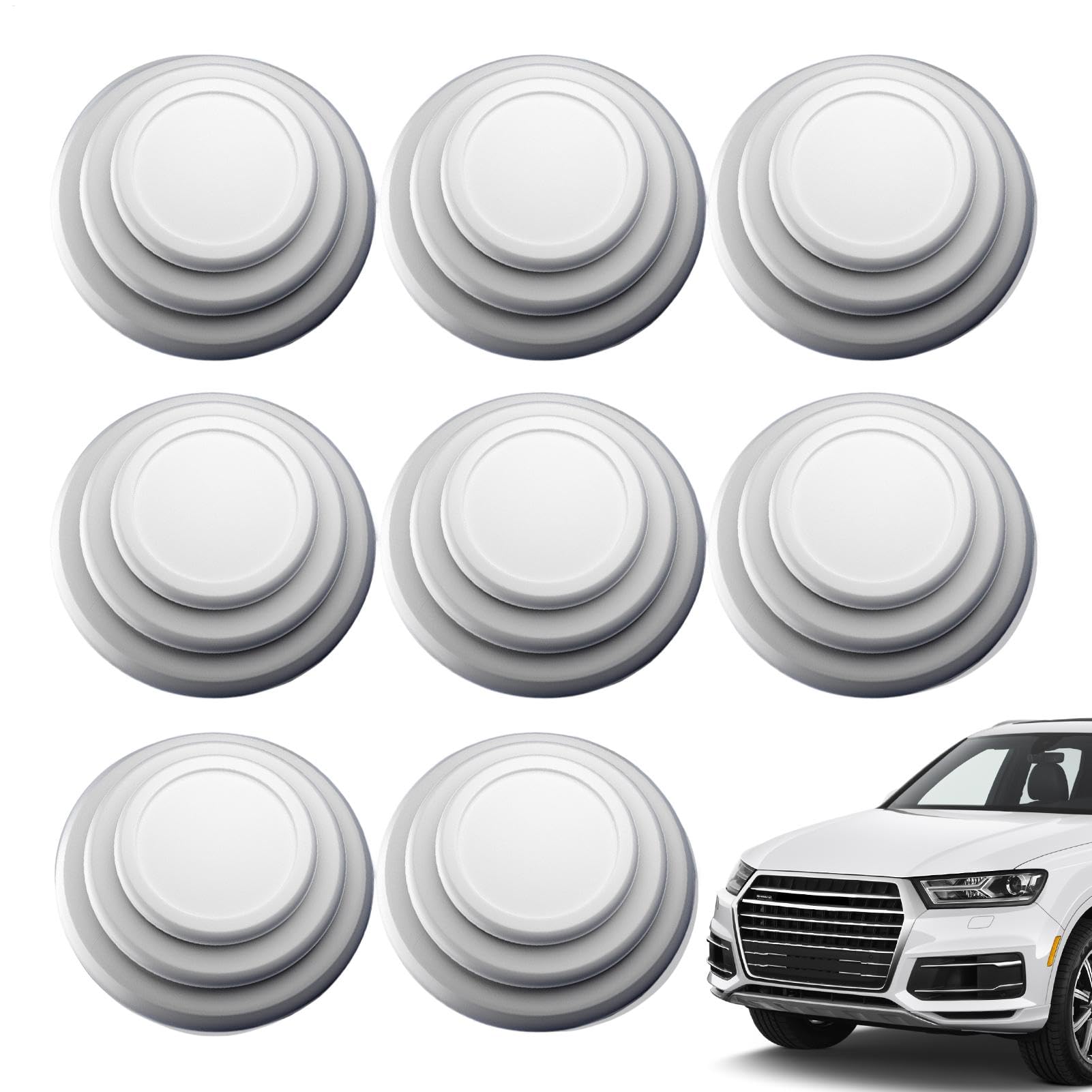 NevPuose Car Door Cushion Pads - 8X Sliding Door Shock Absorber with Adhesive Backing, Door Shock Absorber, Soundproof Stickers, Silicone Door Edge Guard Bumper Cushion for Most Cars SUVs von NevPuose