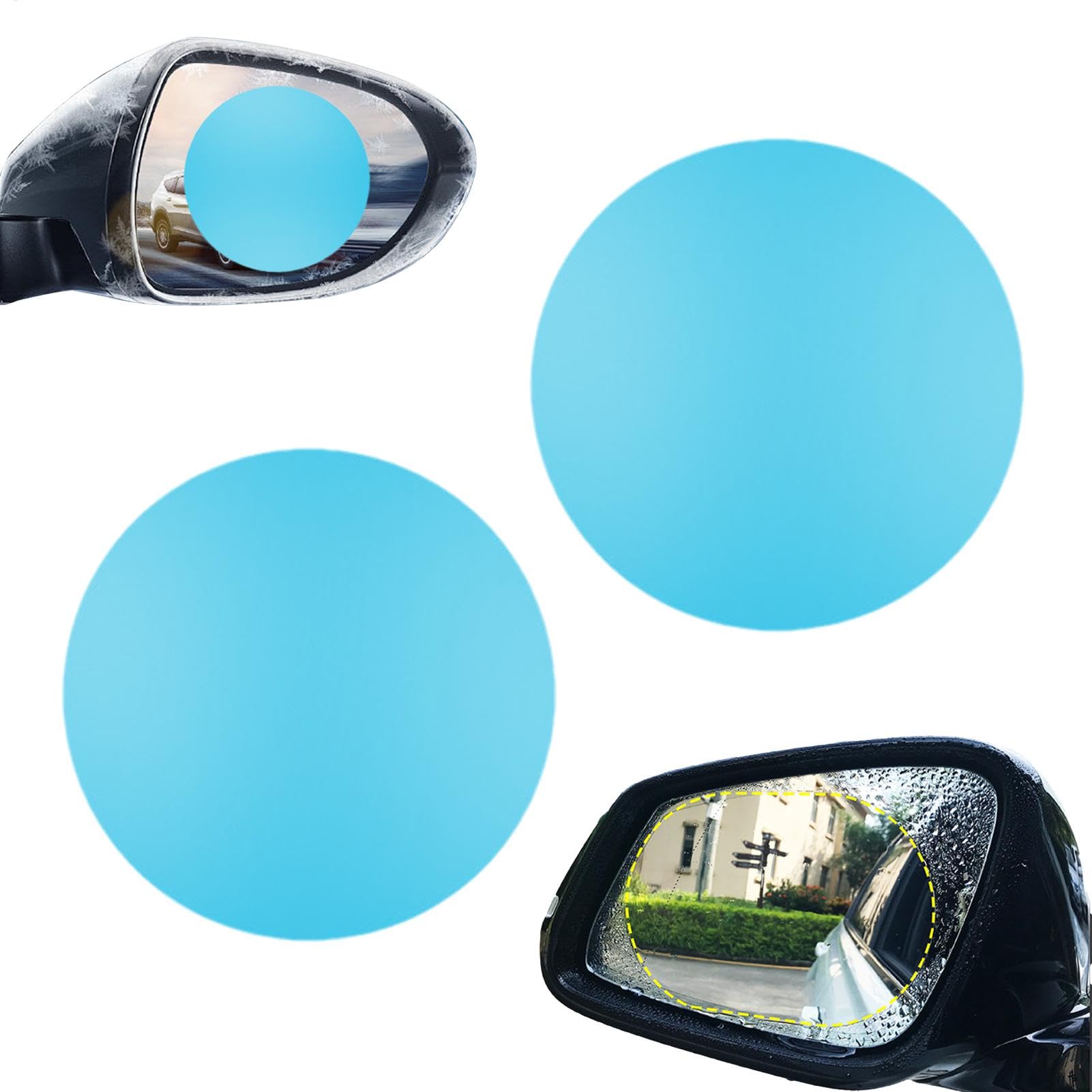 Rainproof -Film des Automspiegels - Rückfahrspiegelschutz, Anti -Rain -wasserdichte Film | Side Mirror Guard, Anti-Fog- und Anti-Blend-Spiegelfilm, hochauflösende kratzfeste Cover für Auto von NevPuose