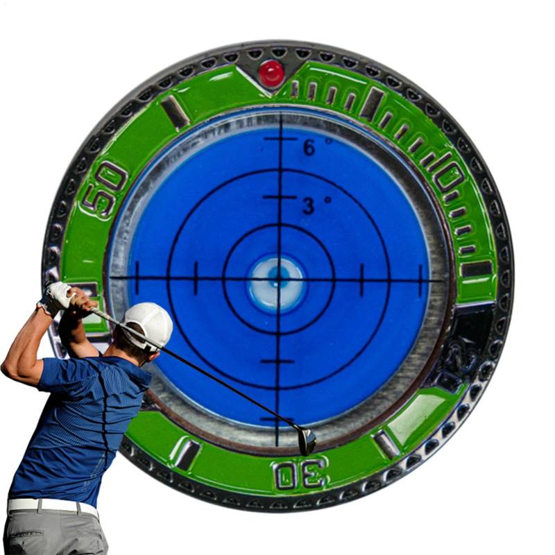 Nevalerra Ballmarker, Golf Green Reader | Doppelseitige Ballmarker-Lesehilfe | Professionelles tragbares Golf-Trainingsgerät für den Einsatz auf Fußballplätzen und Basketballplätzen von Nevalerra