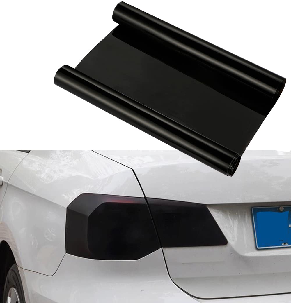 NewL 40 cm x 152 cm extra breite Selbstklebende Auto-Tönung Scheinwerfer Rücklicht Nebelscheinwerfer Vinyl Smoke Film Blatt Aufkleber Abdeckung (schwarz) von NewL