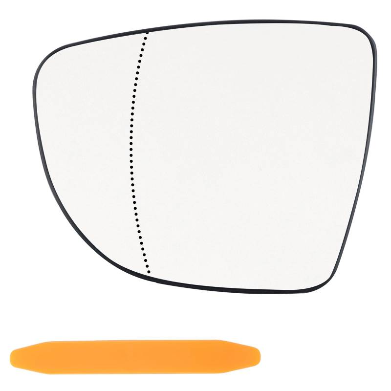 NewZC Auto Spiegelglas Links Seitenspiegel Glas Fahrerseite Beheizbar Asphärisch Außenspiegel Ersatz für Ren-ault Clio 4 2012-2019/Captur 2013-2020/Zoe 2012-2020 mit Hebelwerkzeug Kunststoff von NewZC