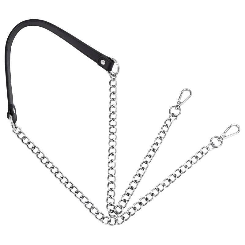 PU-Leder-Kettenriemen Verstellbarer Metallkette Schulter Riemen Abnehmbare Handtaschen Kette Riemen Lange Tasche Kettenriemen mit Schnallen 120cm (Silber Kette) von Newellsail