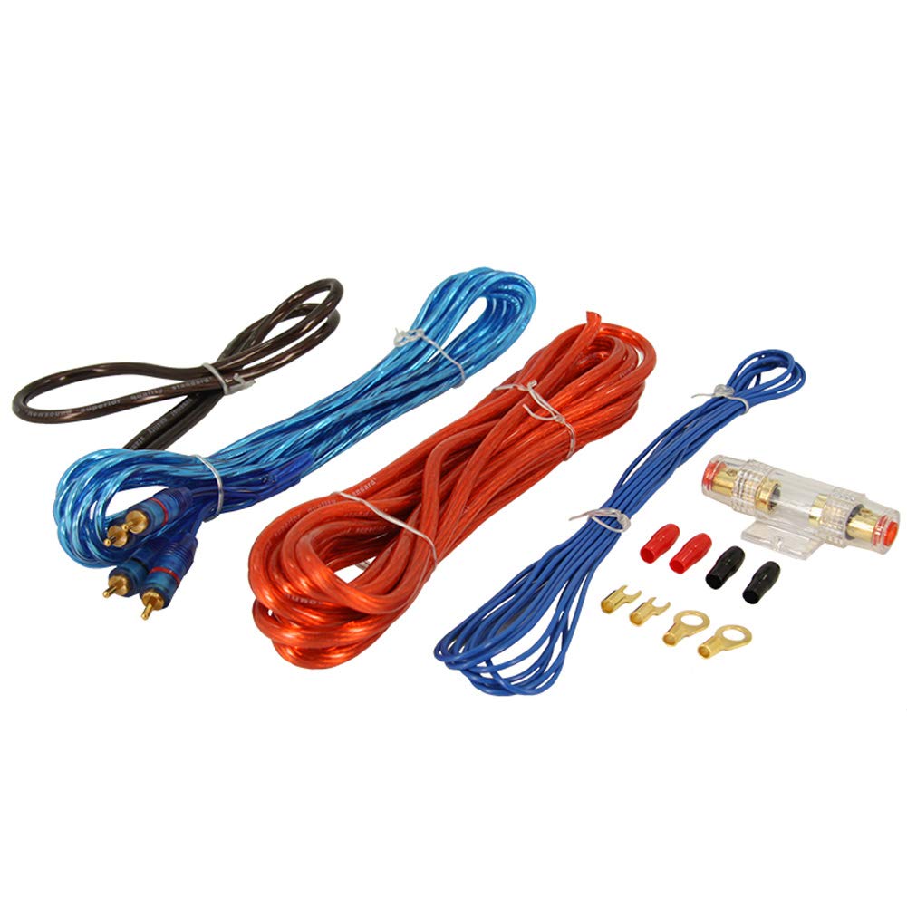 Kabelset für Verstärker, Anschluss-Set, Kabelsatz AWG 8, Schwarz,rot,blau von AUTO-STYLE