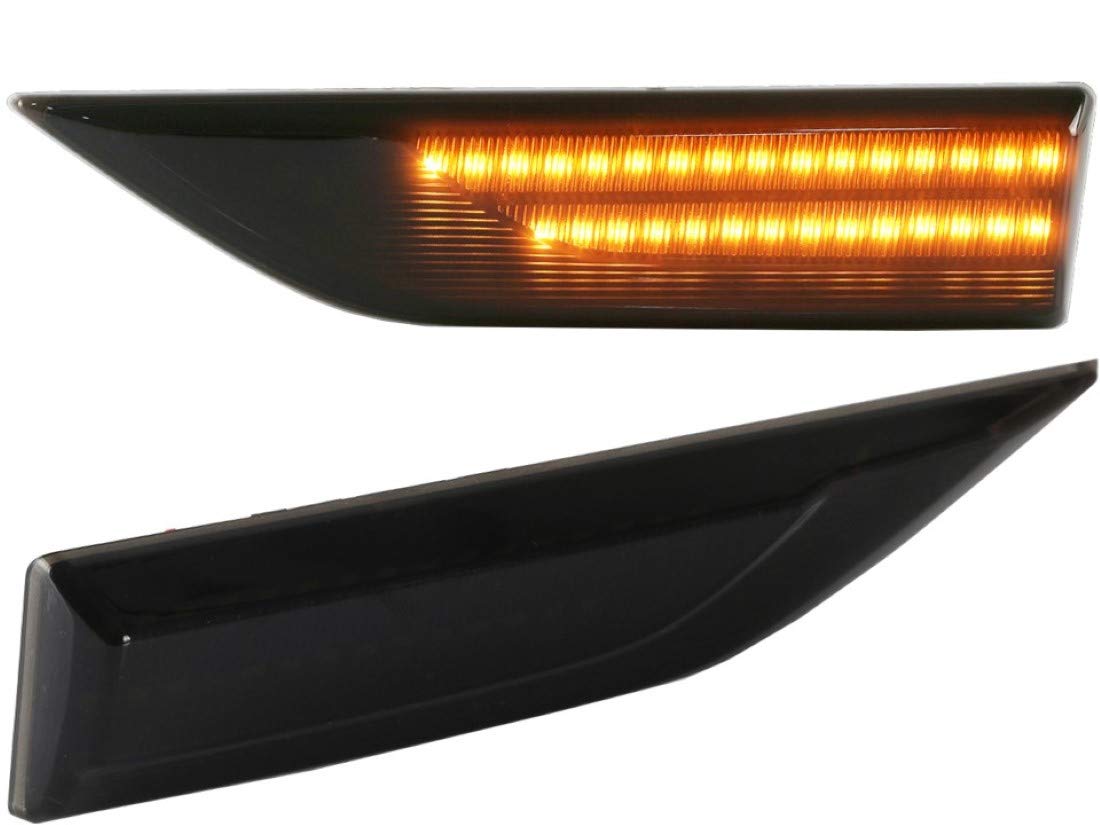 LED Seitenblinker Blinker getönt Schwarz/Rauchglas kompatibel für VW Transporter T6 ab 2015 von Newtown2700-parts