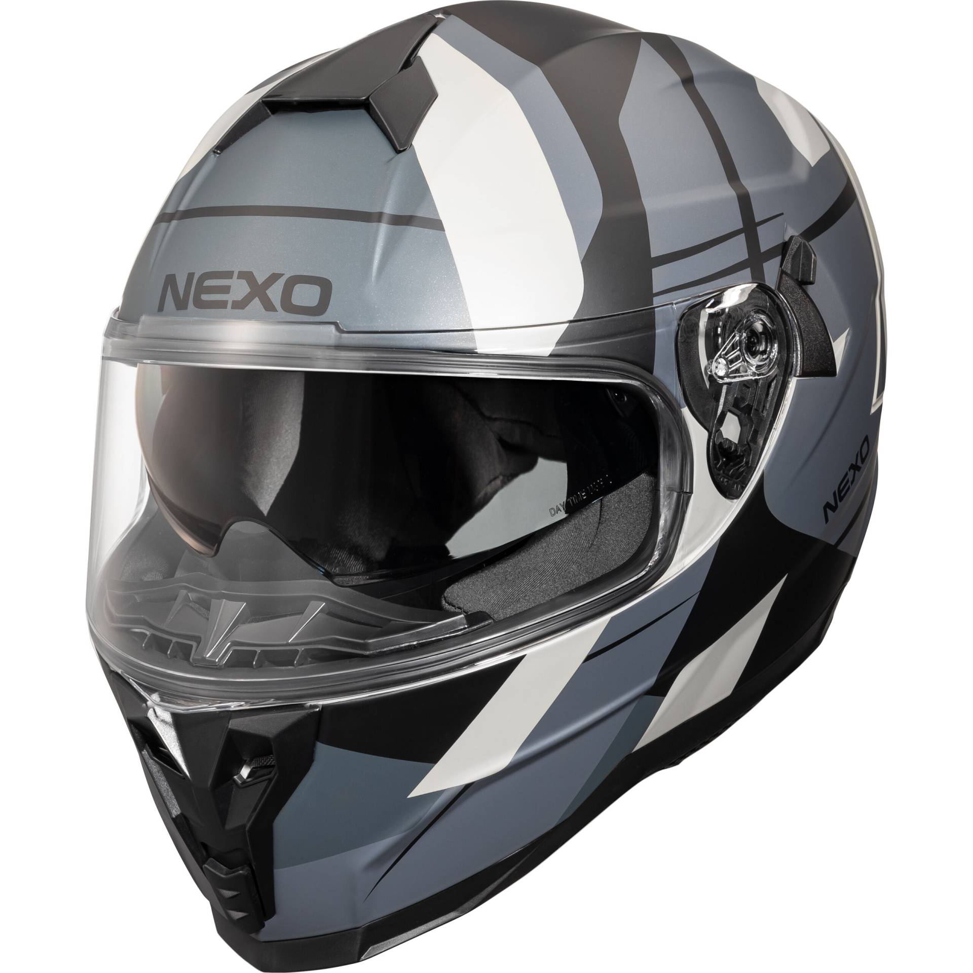 Nexo Integralhelm Comfort II Silber Dekor #24 XL von Nexo