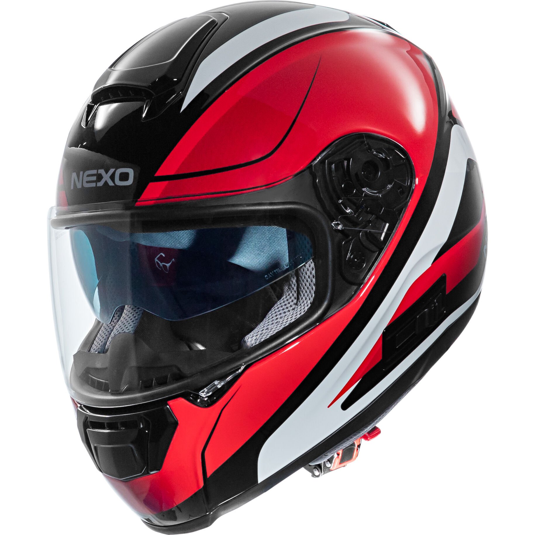 Nexo Integralhelm Comfort weiß/rot #21 L von Nexo