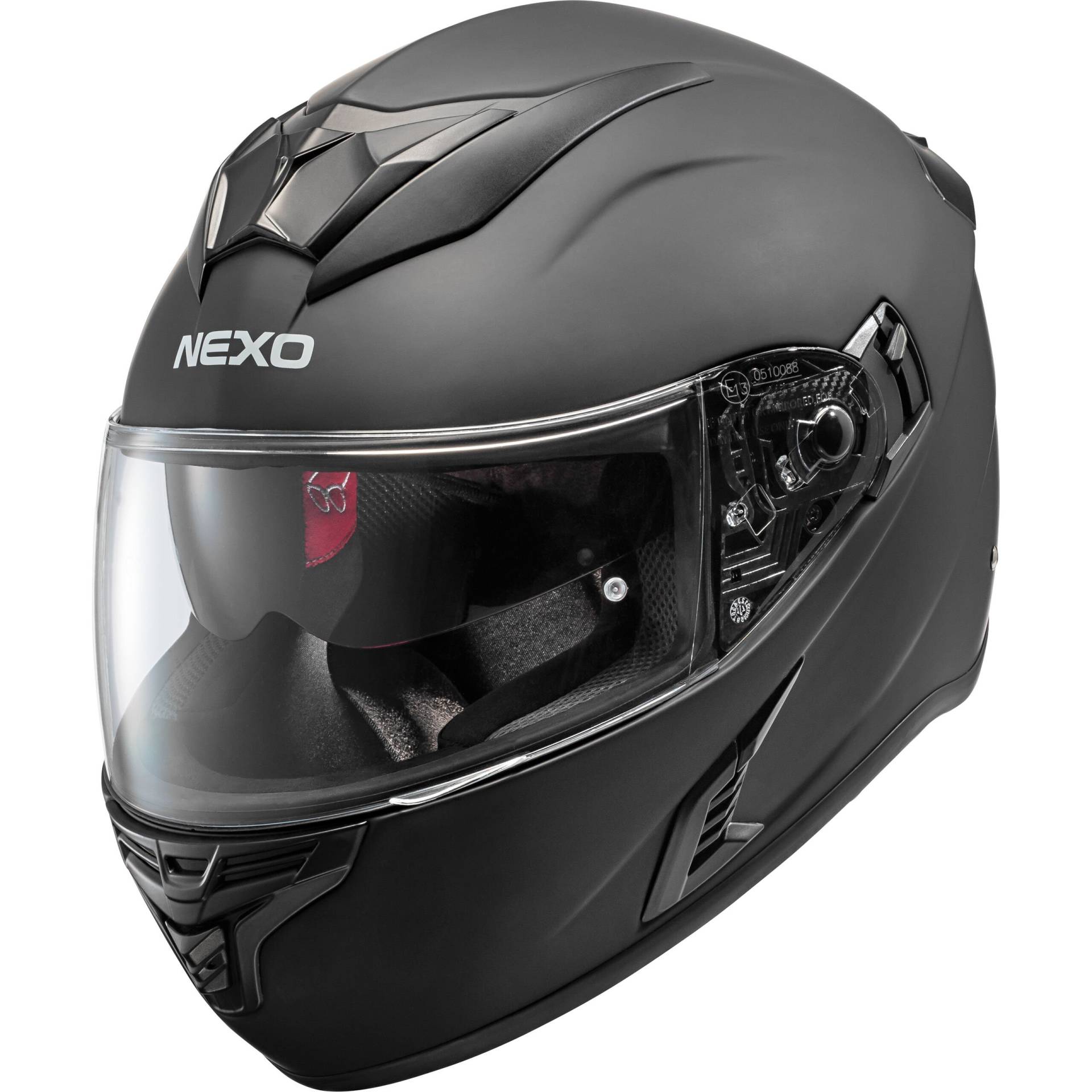 Nexo Integralhelm Fiberglas Sport II mattschwarz XS von Nexo