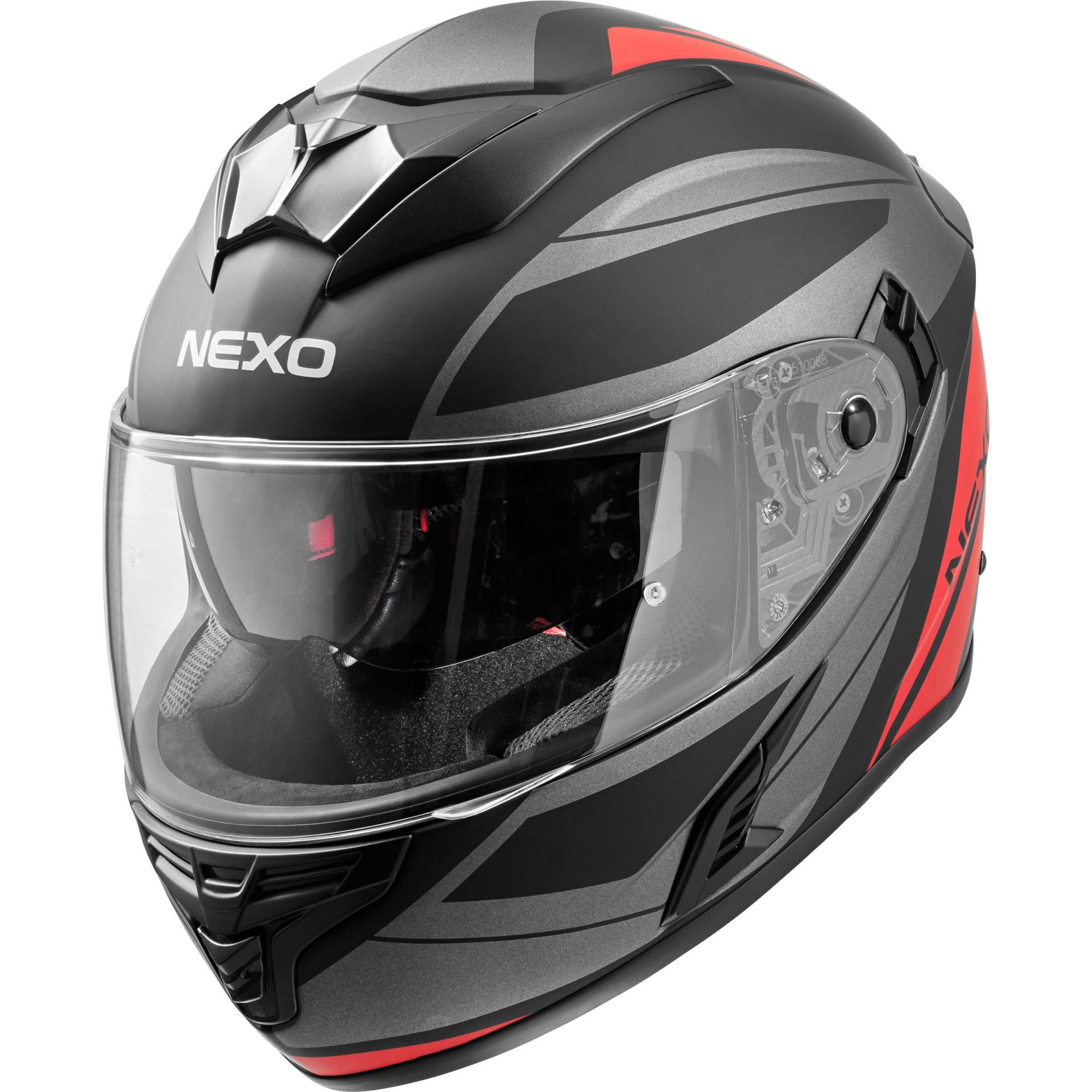 Nexo Integralhelm Fiberglas Sport II rot Dekor XL von Nexo