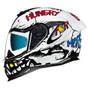 Nexx SX.100 R Hungry Miles Weiss Schwarz Rot Blau von Nexx