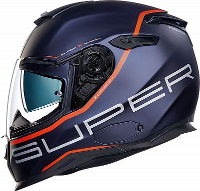 Nexx SX.100 Superspeed, Integralhelm - Matt-Blau/Rot - XXL von Nexx