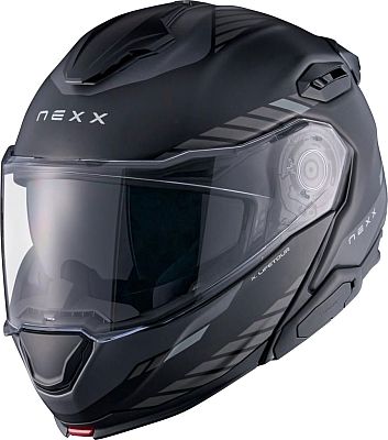 Nexx X.Lifetour Globe, Klapphelm - Matt Schwarz/Grau - 3XL von Nexx