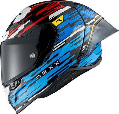 Nexx X.R3R Glitch Racer, Integralhelm - Blau/Rot/Schwarz - XL von Nexx