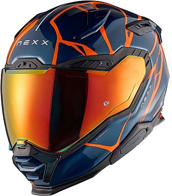 Nexx X.WST3 B-Side, Integralhelm - Dunkelblau/Orange - XL von Nexx