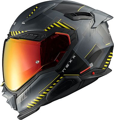 Nexx X.WST3 Fluence, Integralhelm - Matt Schwarz/Grau/Neon-Gelb - 3XL von Nexx