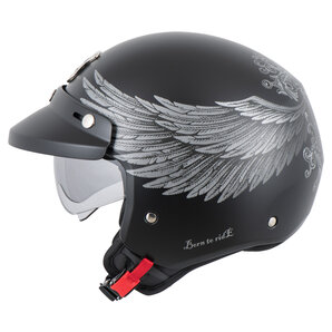 Nexx Y.10 Eagle Rider Jethelm Matt Schwarz Grau von Nexx