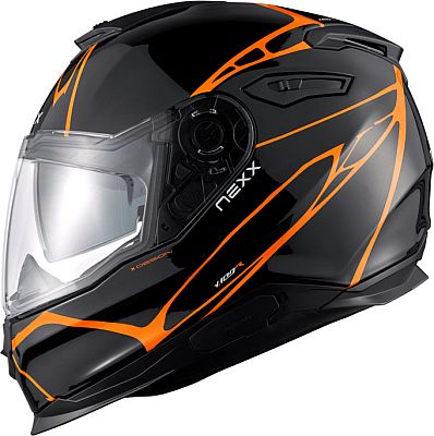 Nexx Y.100 B-Side, Integralhelm - Schwarz/Orange - L von Nexx