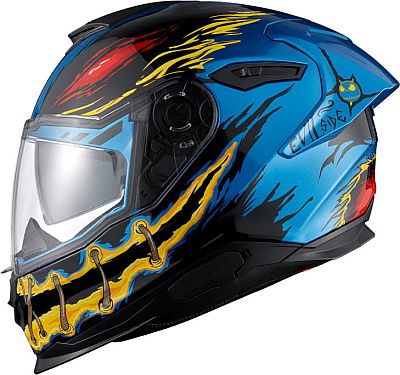 Nexx Y.100R Night Rider, Integralhelm - Schwarz/Blau/Gelb/Rot - XXL von Nexx