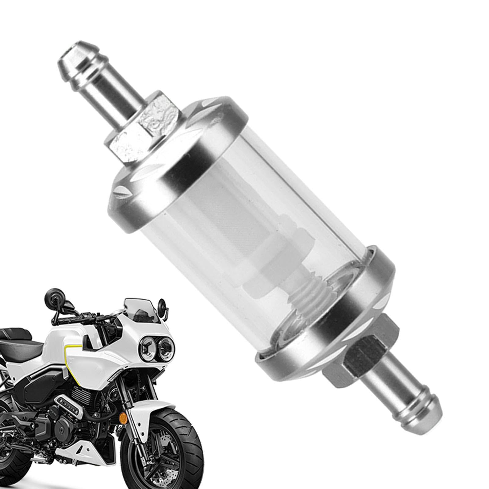 Nhujevkom Motorrad-Ölfilter – reinigbarer Filter mit durchsichtigem Ölvolumen, Fahrzeugfilterbechersatz, Ölfilter für Motorrad, ATV von Nhujevkom