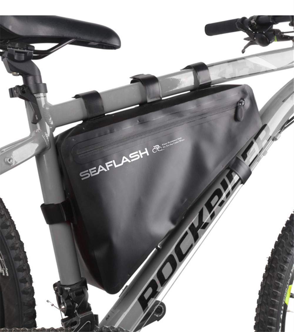 Nicole Knupfer Fahrrad Dreiecktasche Wasserdicht,Fahrradtasche Rahmen, Triangeltasche Fahrradrahmentasche,Fahrrad Werkzeugtasche, Triangle Fahrradaufbewahrung Rahmentasche von Nicole Knupfer