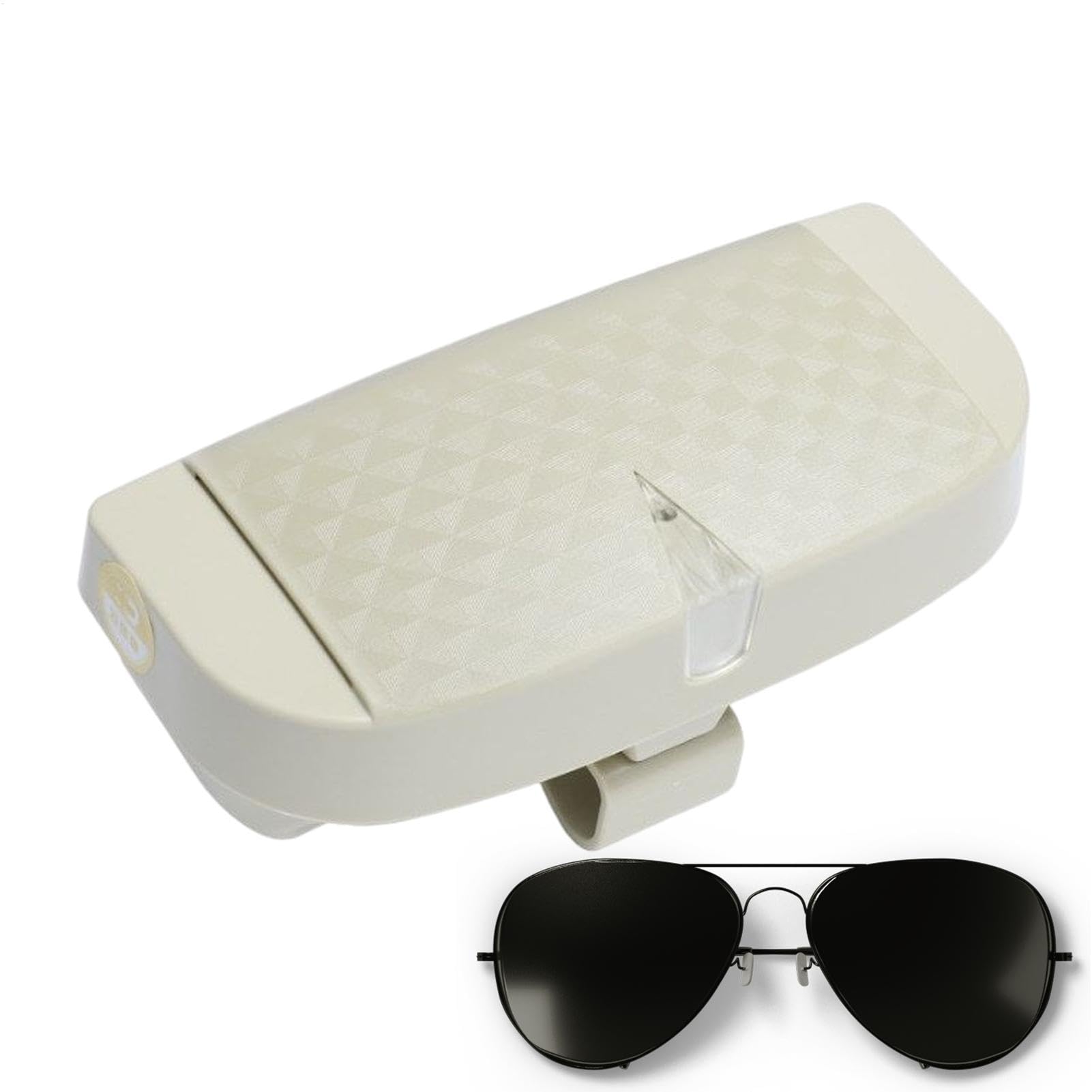 Niesel Brillenhalter für Auto, Sonnenbrille Clip für Autovisier,Magnetischer Brillenclip für Visor - Stylish Car Accessoires, platzsparende Sonnenbrillenkoffer für Karten von Niesel