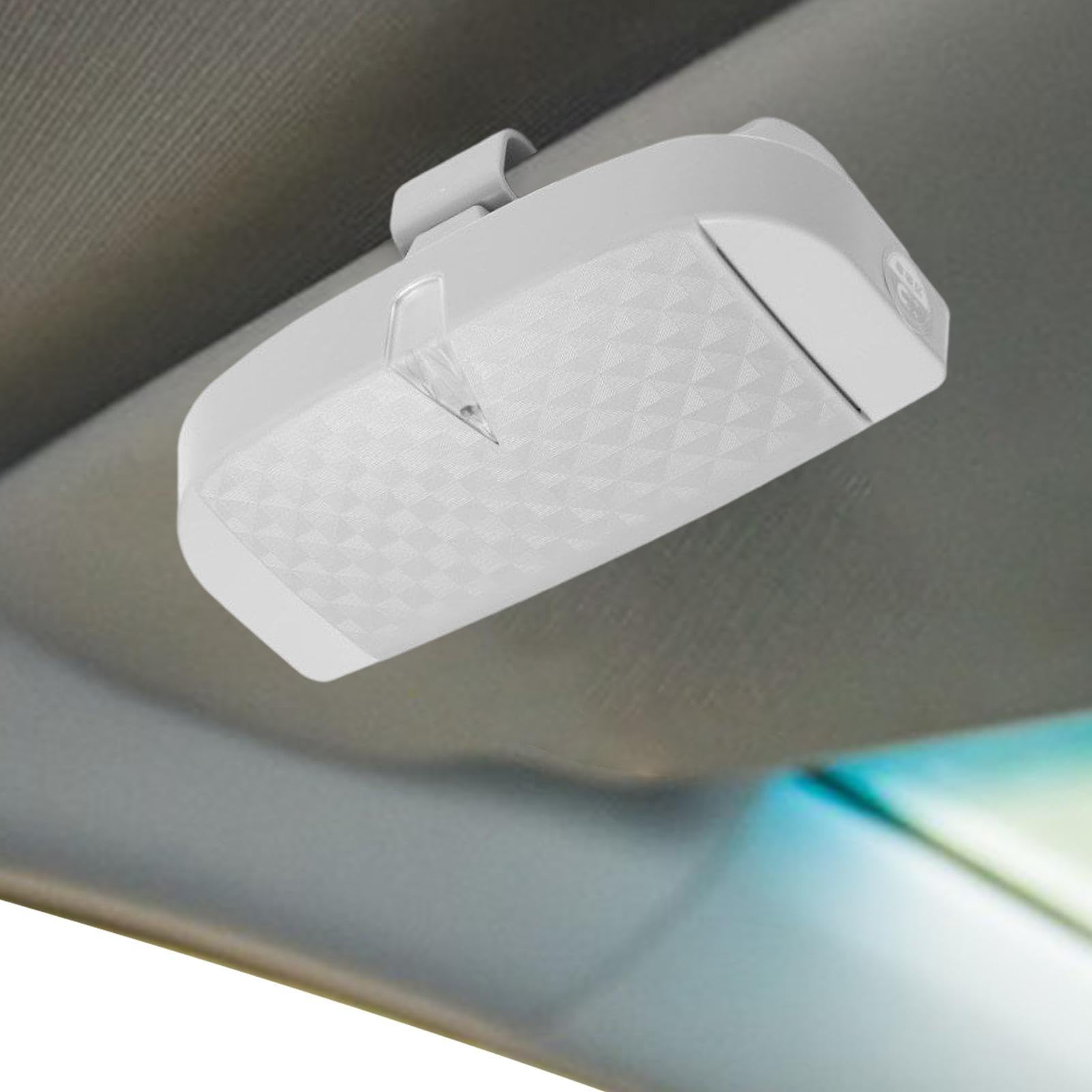 Niesel Sonnenbrillenhalter Organisator für Auto, Auto Visor Brillenhalter,Magnetischer Automobil -Brillenhalter | Stylish Car Accessoires, platzsparende Sonnenbrillenkoffer für Karten von Niesel