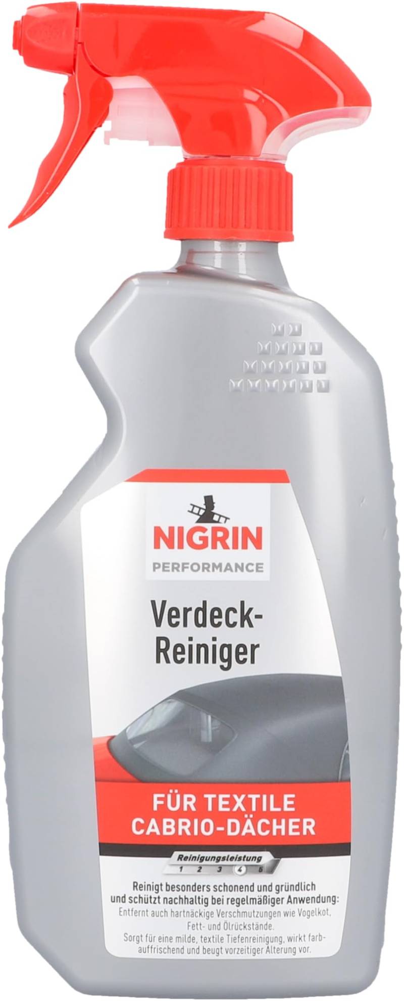 NIGRIN 74182 Cabrio-Verdeck Reiniger, entfernt auch hartnäckige Verschmutzungen, 500 ml von NIGRIN